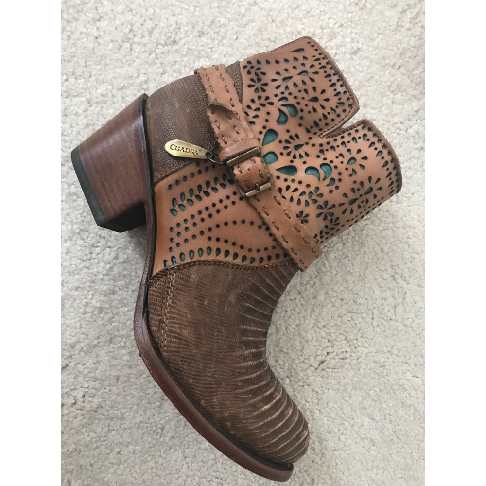 Cuadra Lizard Ankle Boot Fango Oryx